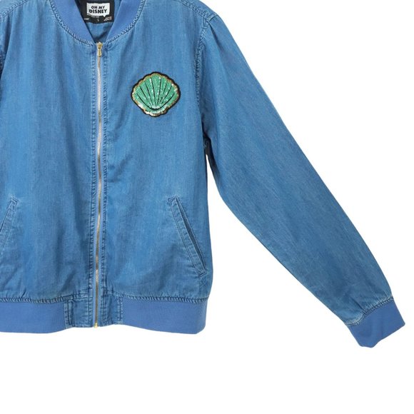 Oh My Disney Believe In Your Inner Mermaid Ariel Full Zip Jacket Womens L - Picture 14 of 16